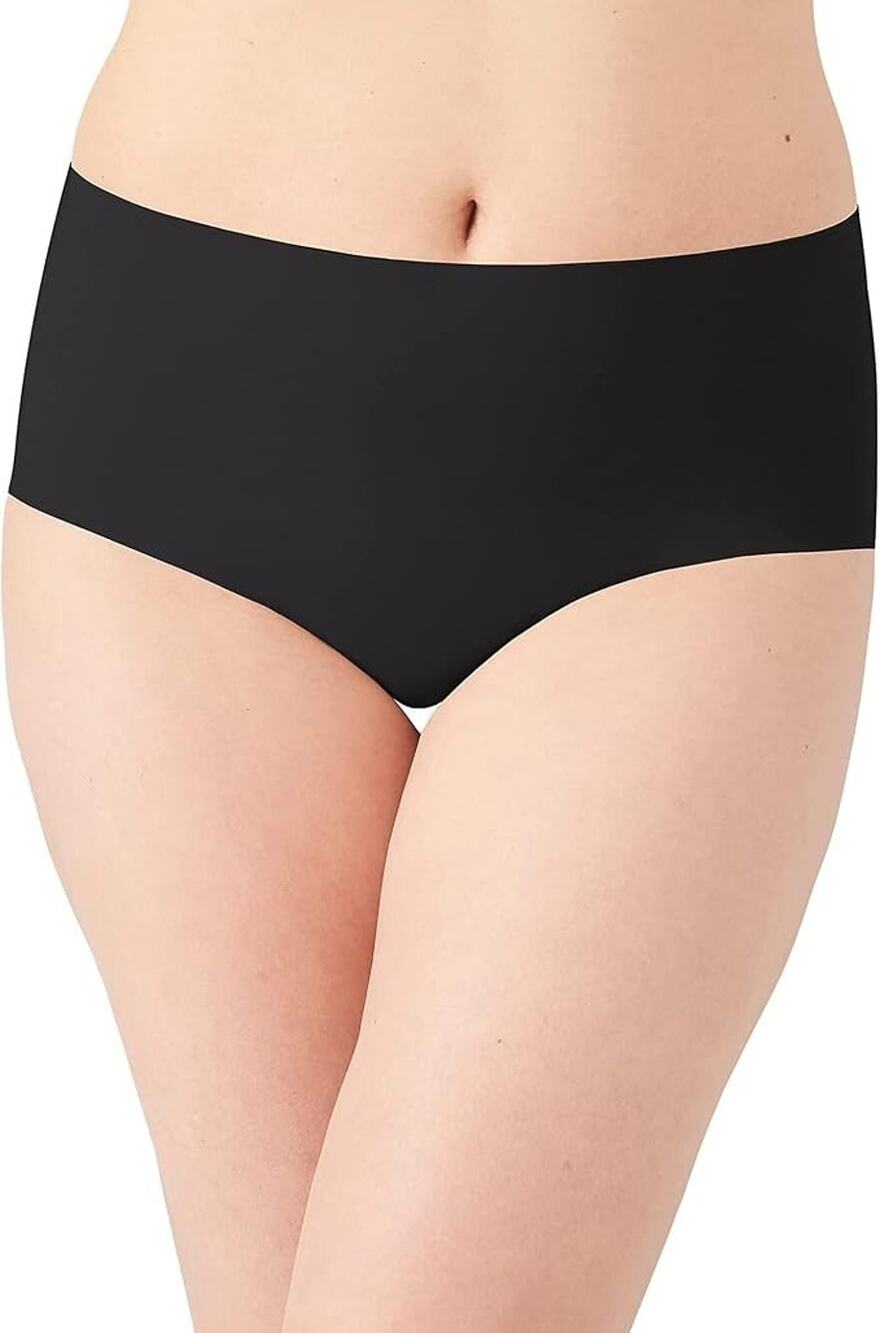 NWT Wacoal Women's XL Black Perfectly Placed Brief Discontinued